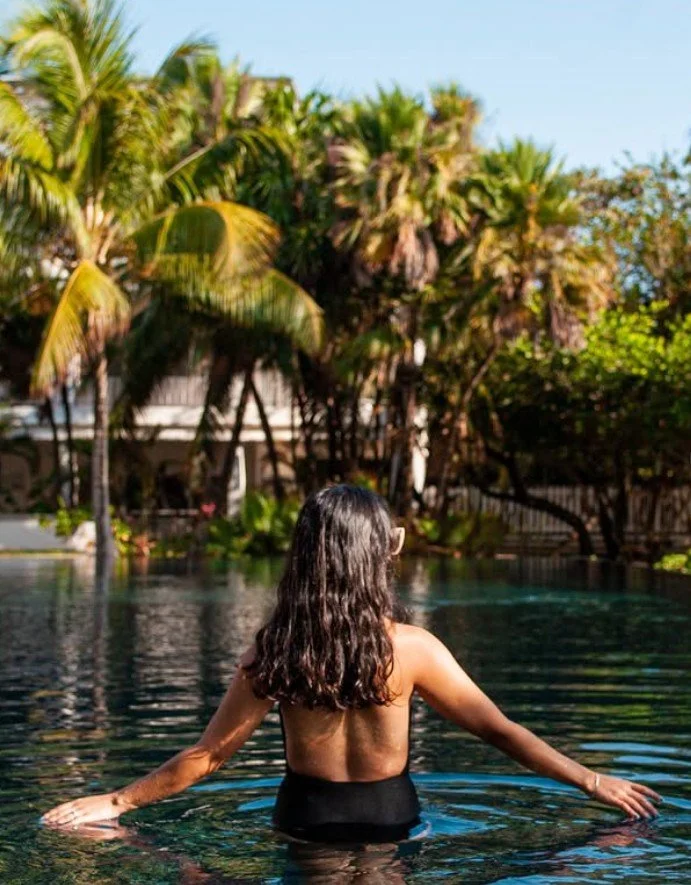 Pool at Itz'ana Resort in Placencia, Belize, venue for the 2027 therapist CE retreat