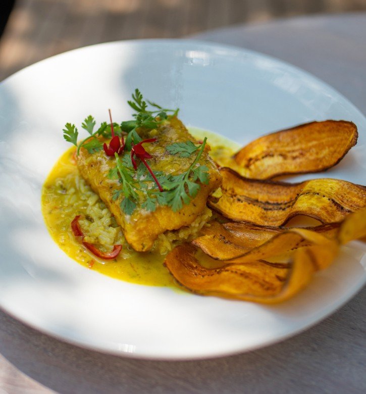 A chef-made course at Itz'ana Resort, included every day of the retreat
