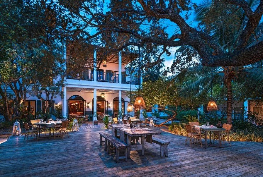 The deck at night