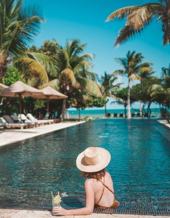 In the infinity pool