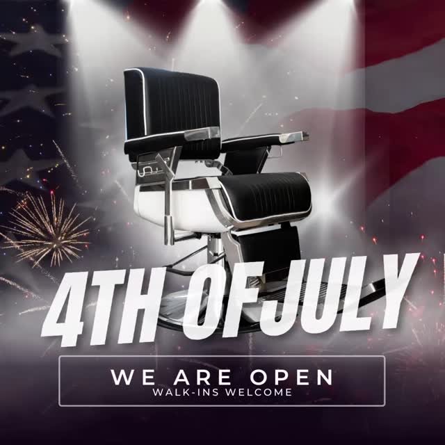 🎆🇺🇸 **Holiday fresh cuts all weekend!** The Coiffeur Room is OPEN this 4th of July weekend, come get right before the fireworks fly! Walk-ins welcome. Let’s celebrate in style. 💈✂️
\#TheCoiffeurRoom #4thOfJulyCuts #HolidayWeekendVibes #Stay