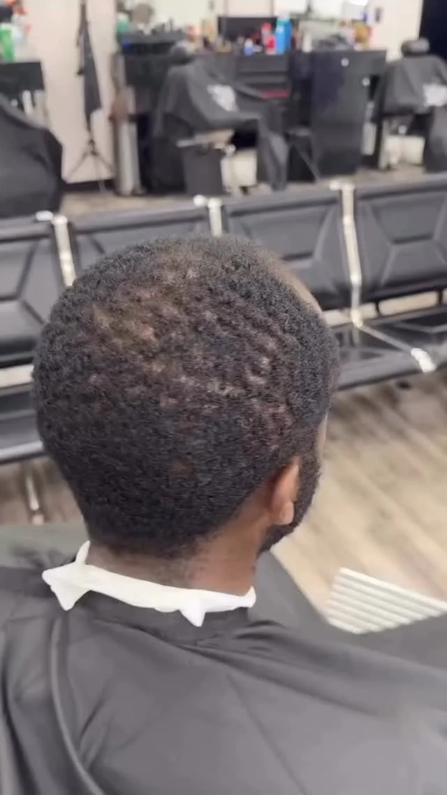 Good barbers don’t just cut,they protect hairlines. Book with @pressfades