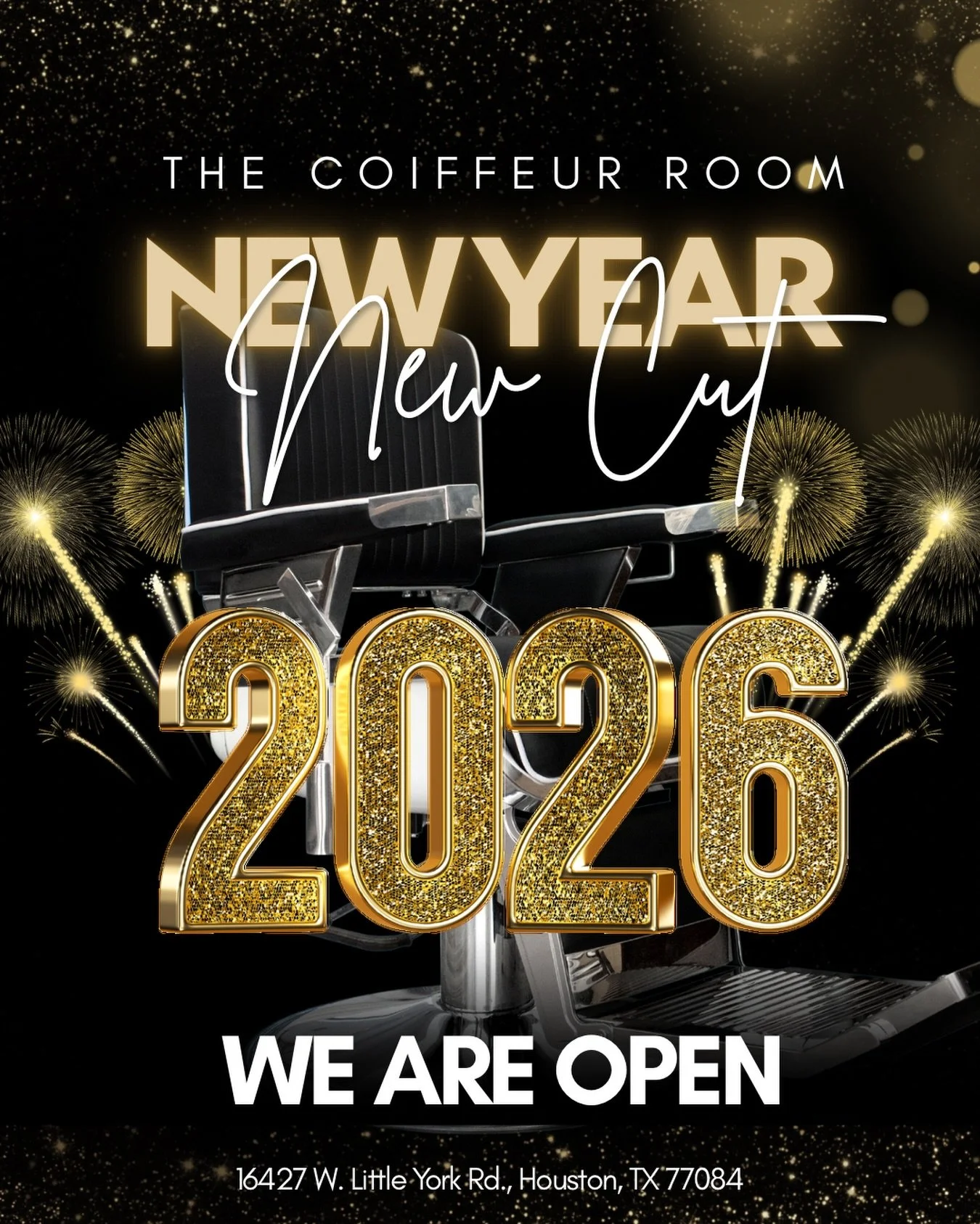 Step into 2026 looking your best!
The Coiffeur Room is open and ready to serve you. ✨✂️