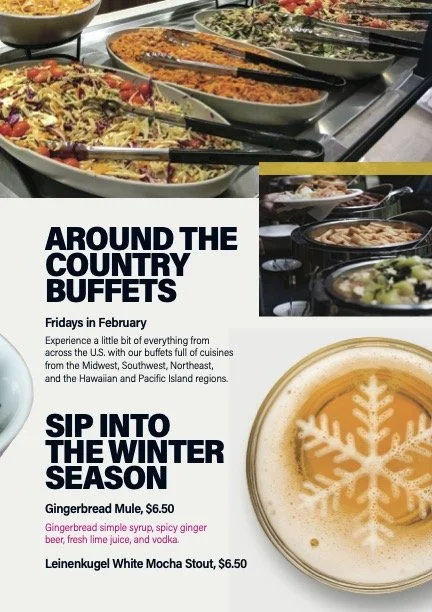 Grand Casino Hinckley Gazette Page 11, dining events and featured cocktails.