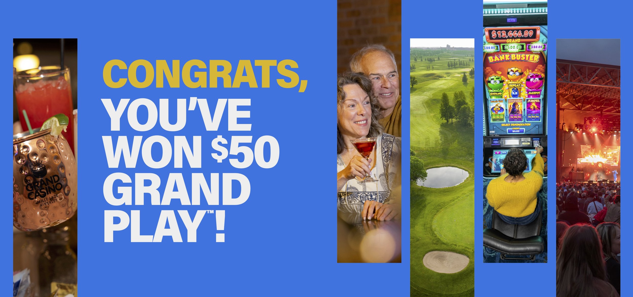 This was a surprise gift for the audience at Grand Casino Arena. This was a huge converter to visits for us.