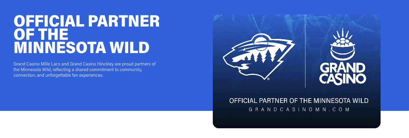 Minnesota Wild Partnership Landing Page and intro sentence. 