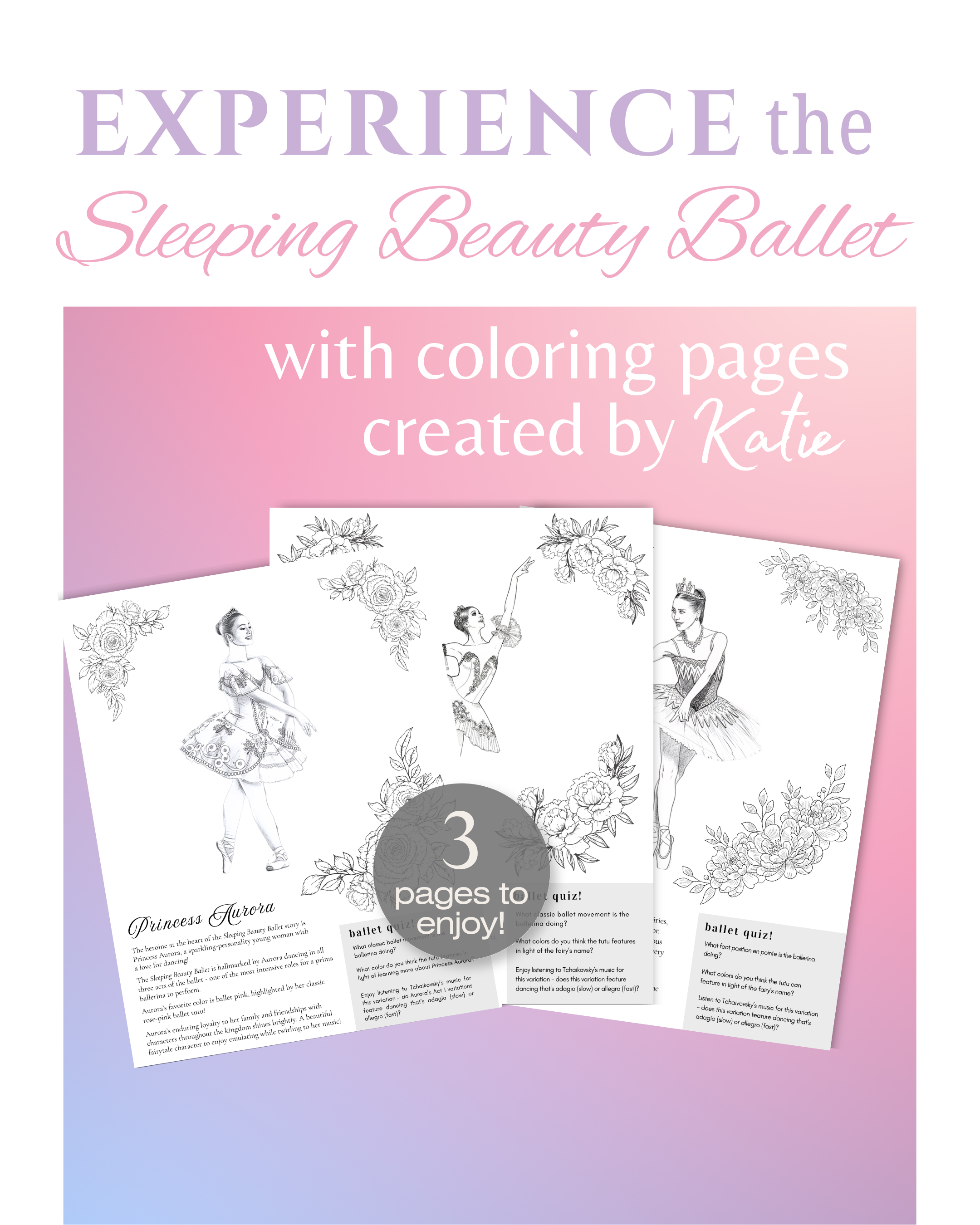 coloring pages | The Sleeping Beauty Ballet