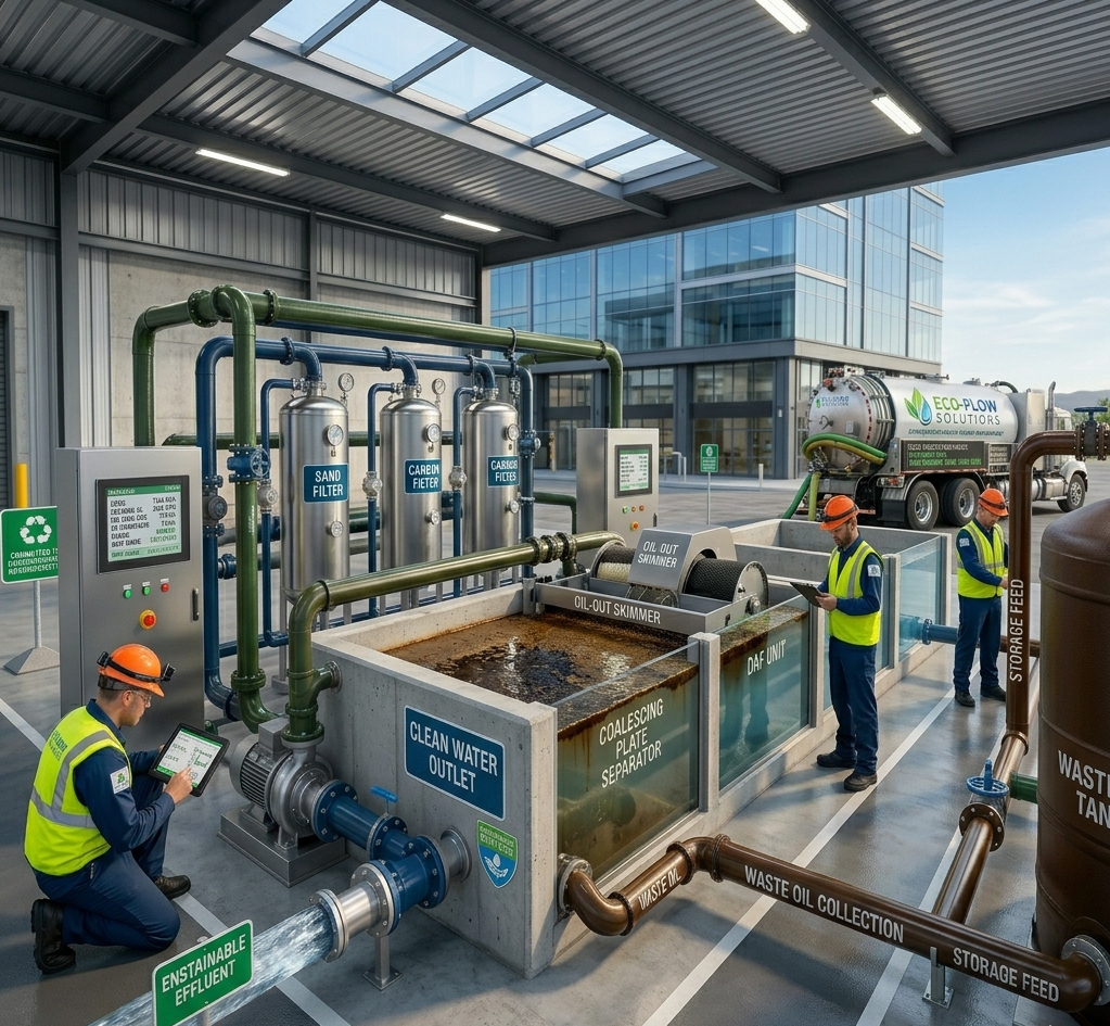 Oily water separation & disposal