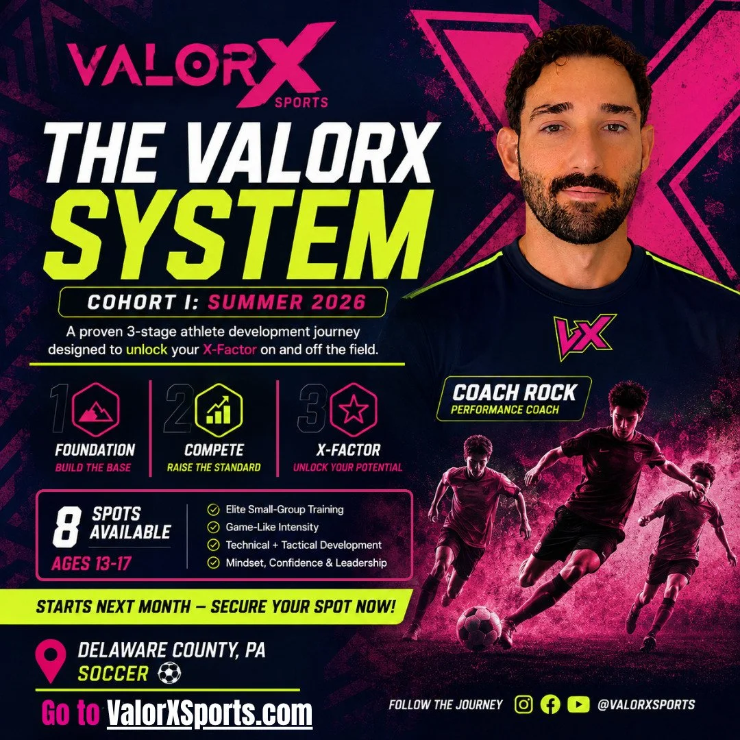 ⚡ COHORT I &mdash; SUMMER 2026 ⚡

Most athletes only train during team practices.

The ValorX System was built differently.

This summer, selected athletes will progress through a 3-stage development journey built around confidence, competitiveness, 