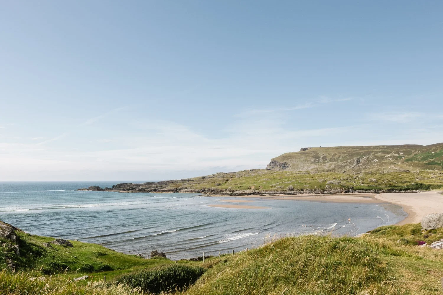  View over the beach in Glencolmcille 