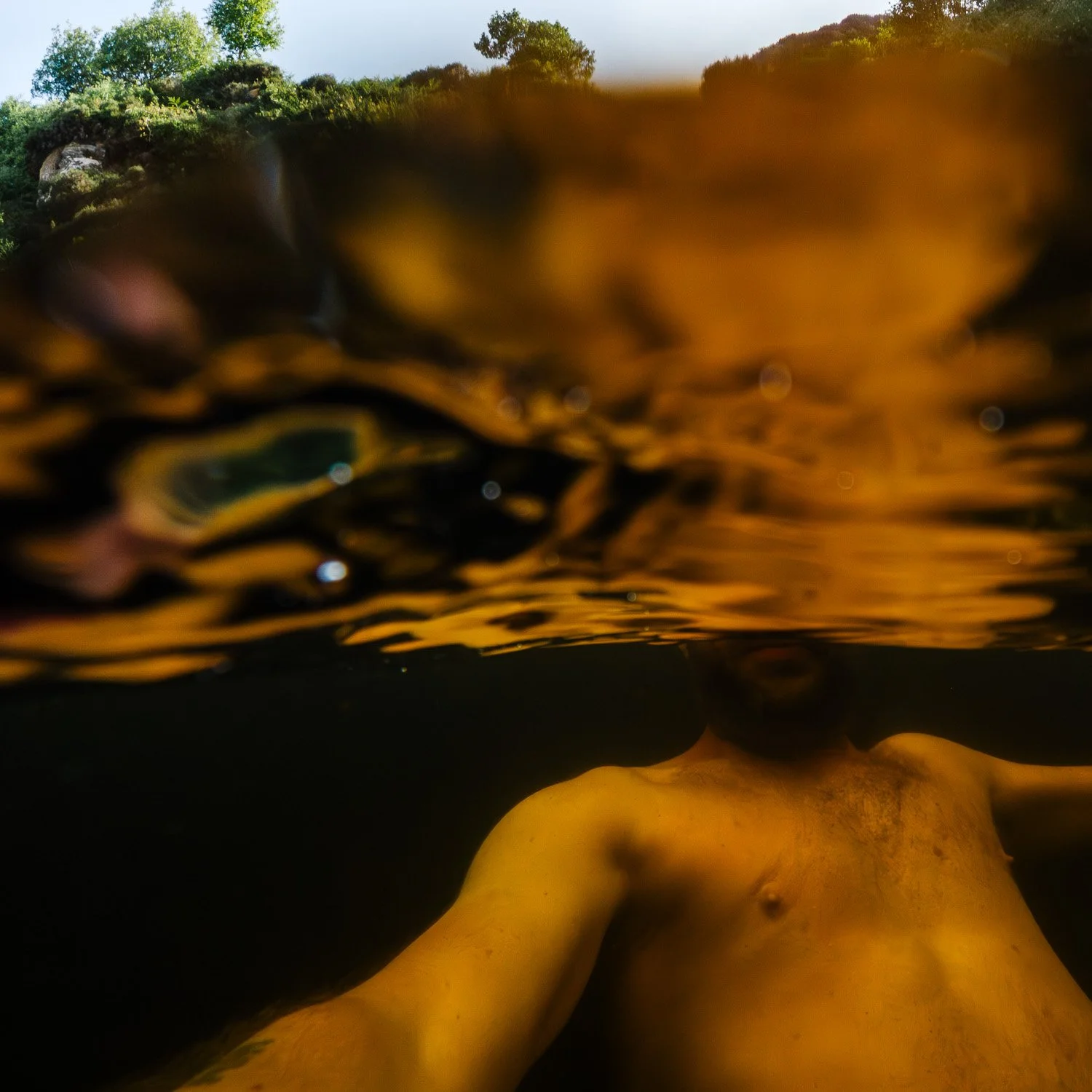 Wild swimming in Assaranca Waterfall Donegal