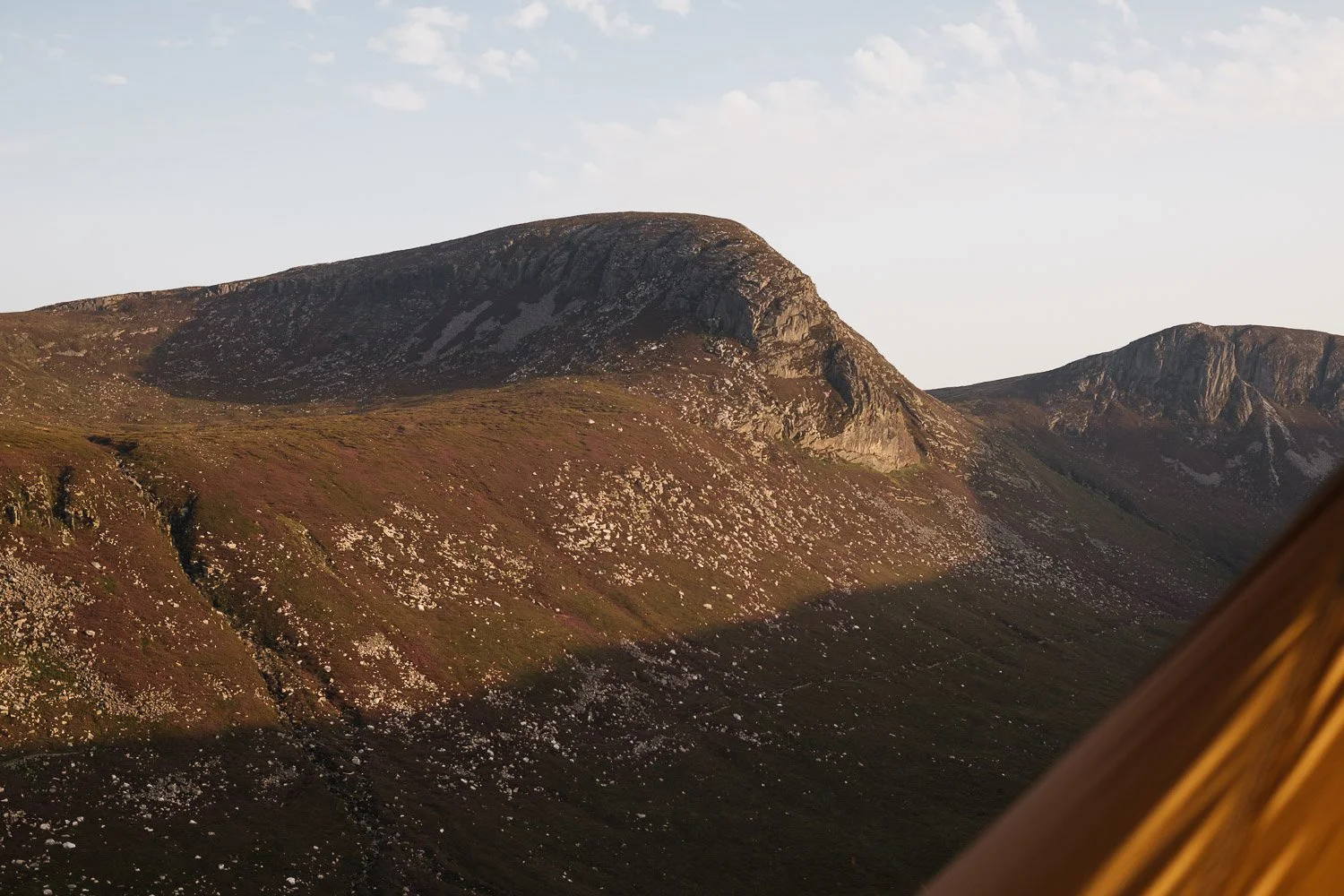 Sunrise on Cove Mountain in the Mournes