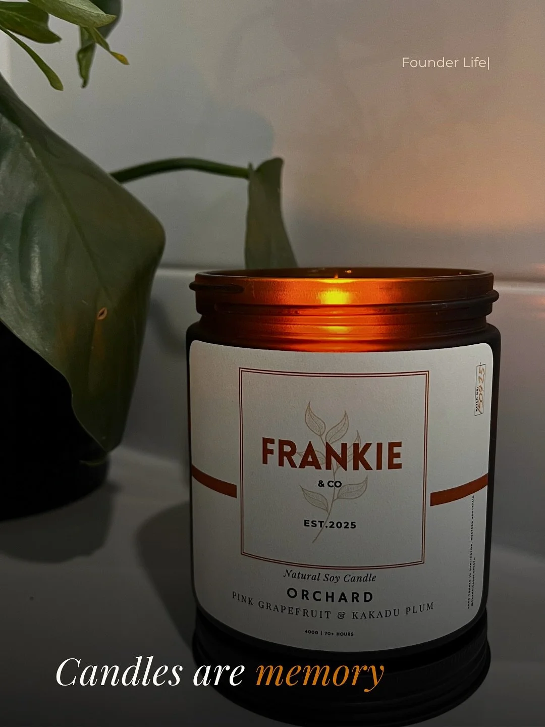 Candles have always been about memory for me &mdash; scent tied to place and feeling.
Orchard reminds me of my Nonna&rsquo;s backyard, she had a grapefruit tree, and every morning 
she&rsquo;d eat one for breakfast when we stayed over.
Island take