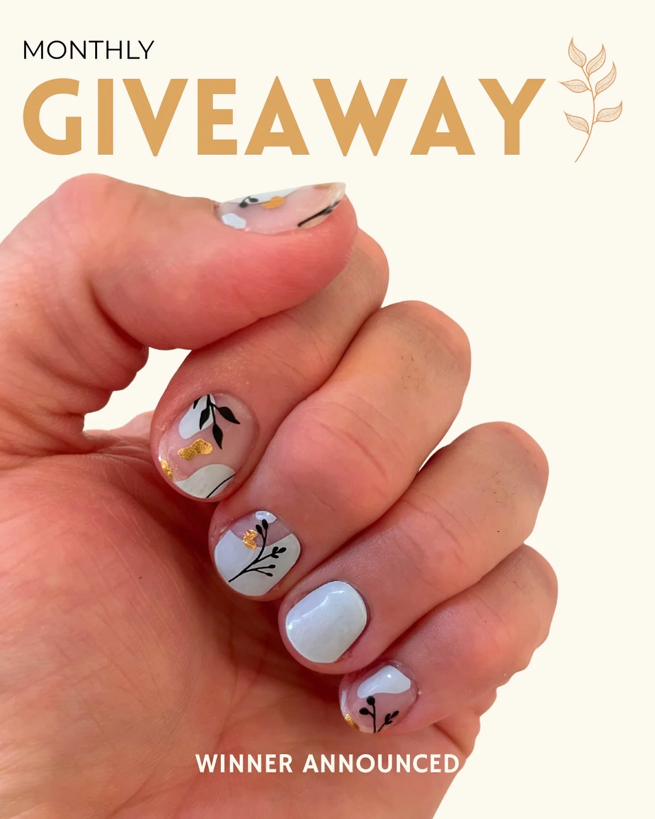 ✨Monthly Giveaway Winner✨
Jen, you&rsquo;re our latest $10 Voucher winner 🤍

&ldquo;Repeat customer here&hellip; my nails are short and brittle at the moment and I was trying to regrow them before adding my new Frankie &amp; Co nails, but I was to