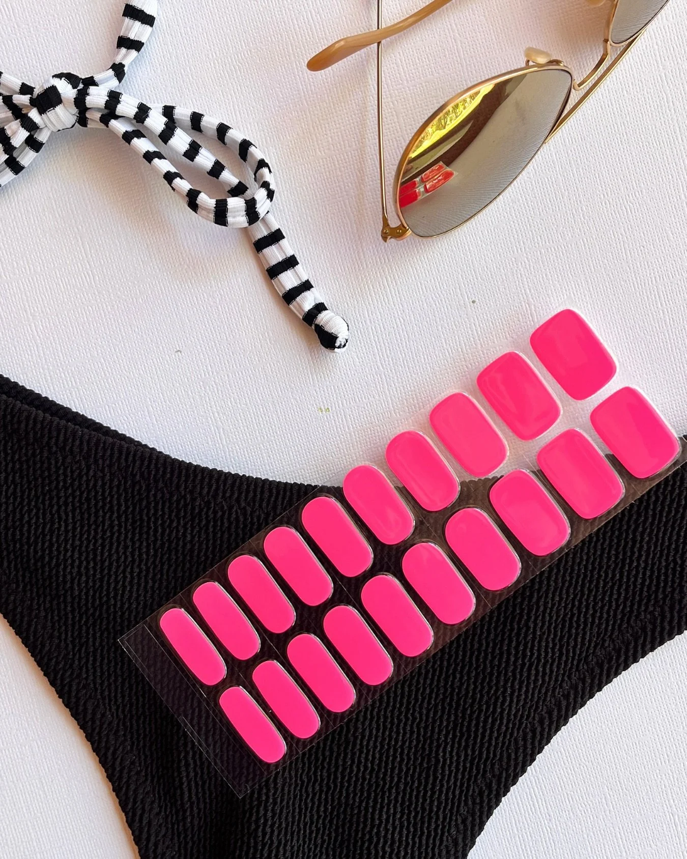 New here?
If you&rsquo;ve got a @triple_j Hottest 100 party, a long lunch, or a bikini moment coming up, this is where I&rsquo;d start.
Hot pink nails. No dry time. No salon booking.
Easy to apply, bold enough to carry the whole outfit.
Frankie n