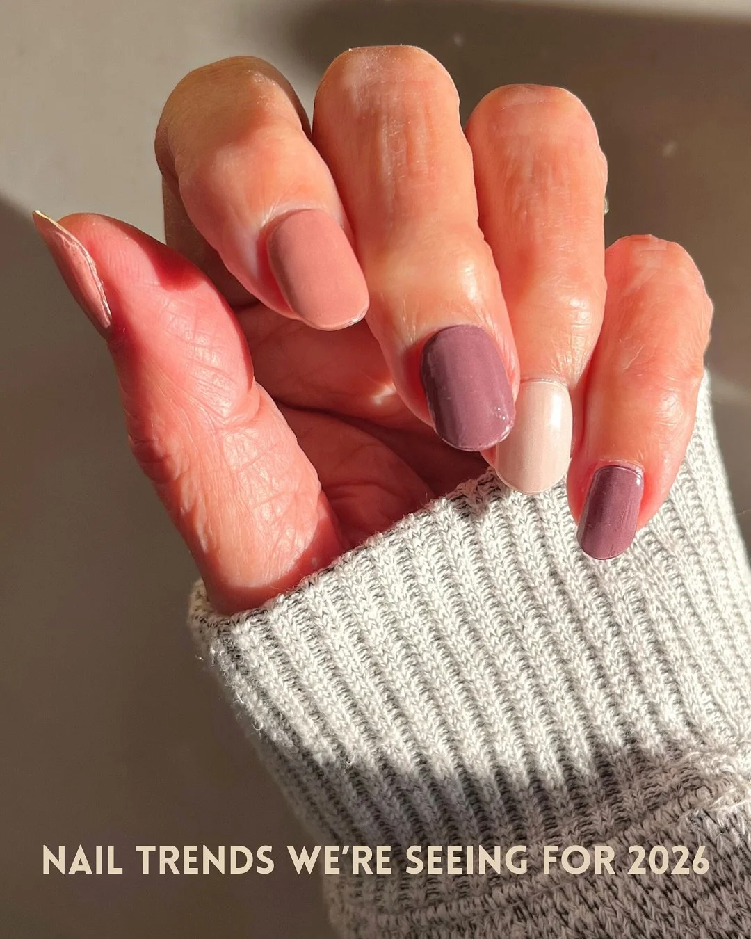 Nail trends we&rsquo;re seeing for 2026 💅

Soft, wearable shades are taking the lead, inspired by nature, light, and subtle detail. Think creamy neutrals, sky tones, delicate accents, and barely-there shimmer.

The best part? You can get the look 