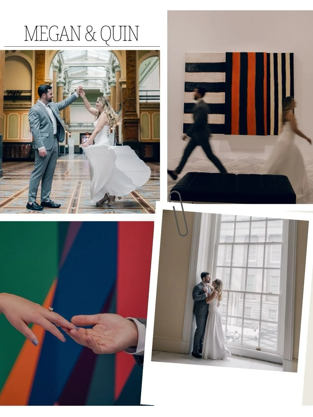 Megan and Quin&rsquo;s engagement session at the National Portrait Gallery felt especially meaningful to me. As a couple, they share a deep love for art, and Megan enjoys painting in her free time. Being surrounded by creativity and storytelling made