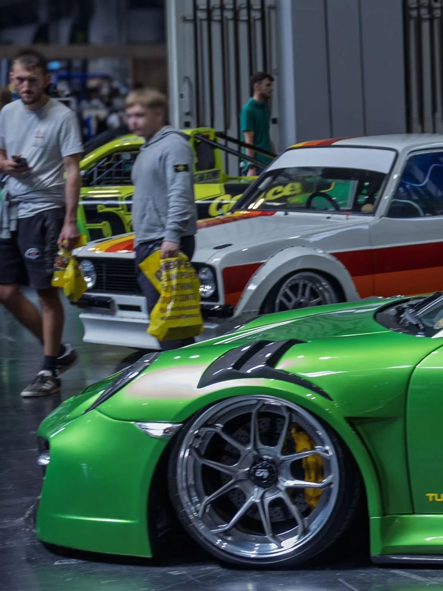 &ldquo;POV: You just walked into Gravity 2025 and this is the first thing you see 👀💚&rdquo;

&ldquo;This Porsche Turbo GT sat mean and low &mdash; pure show car perfection at Gravity 2025. The attention to detail on this build had everyone stopping