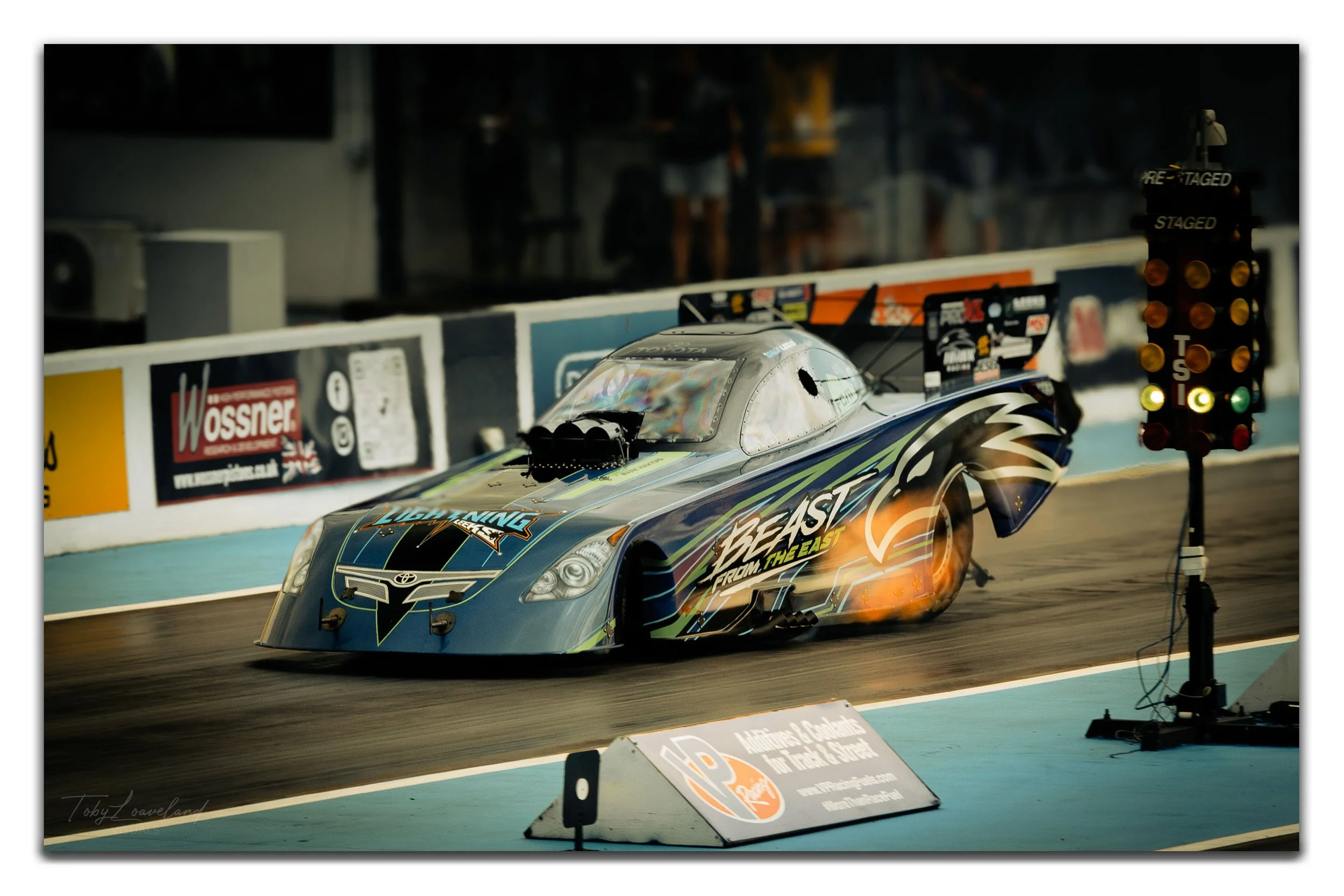 NITRO FUNNY CAR — THE BEAST FROM THE EAST ChromaLuxe Metal Print
