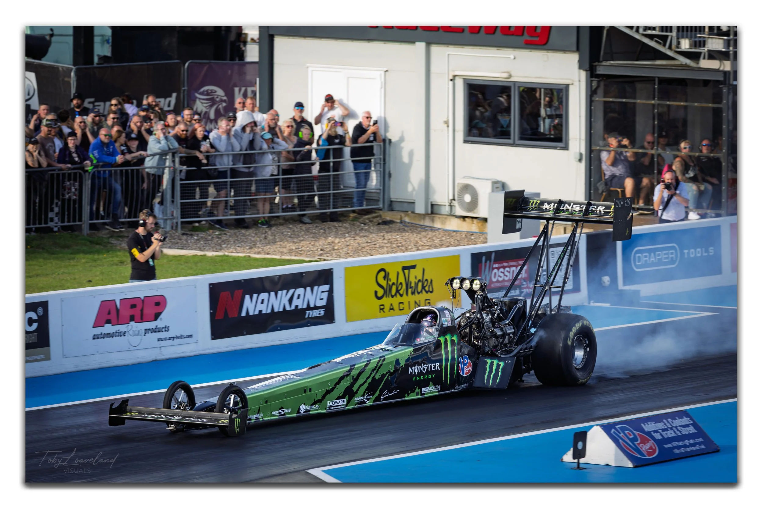 India Erbacher Top Fuel Dragster Custom Limited Edition ChromaLuxe metal print