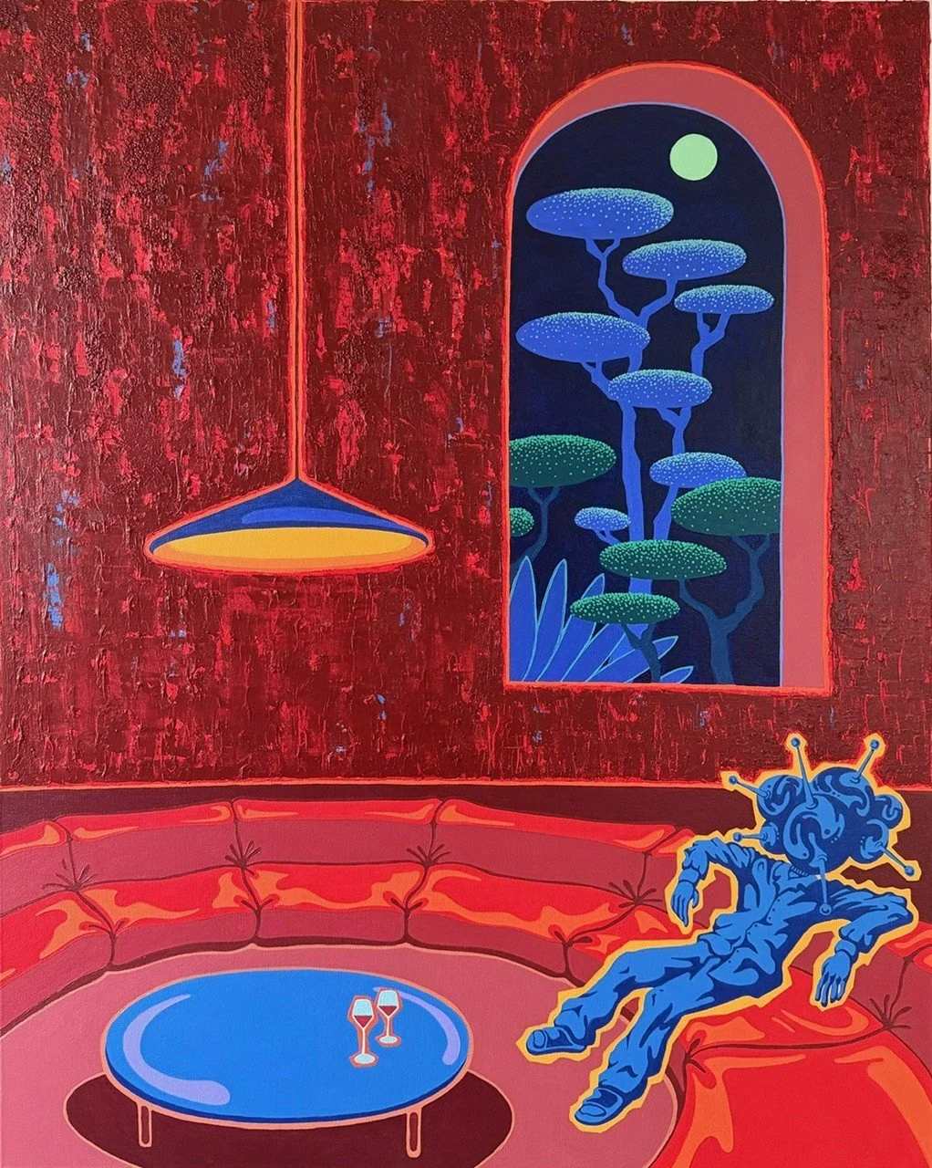  Date night  -  SOLD  2025 acrylic on canvas  80 x 100 cm