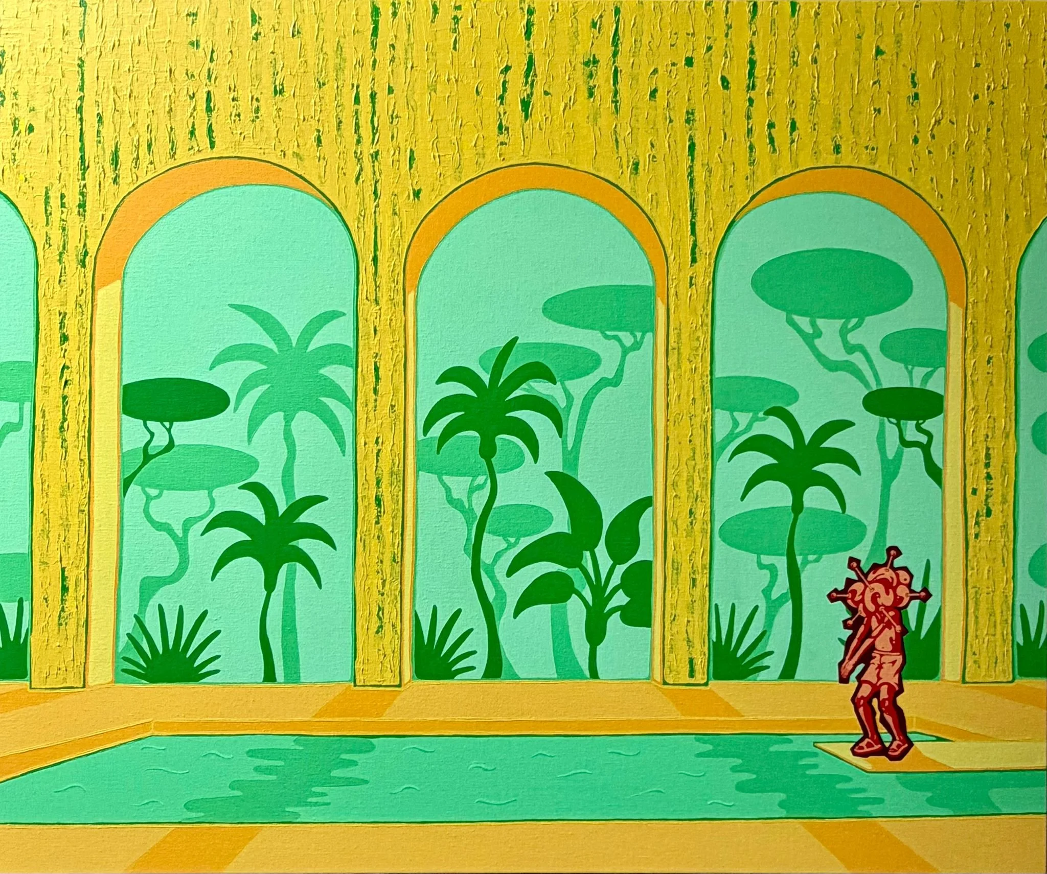  Just jump  2026 acrylic on canvas  120 x 100 cm