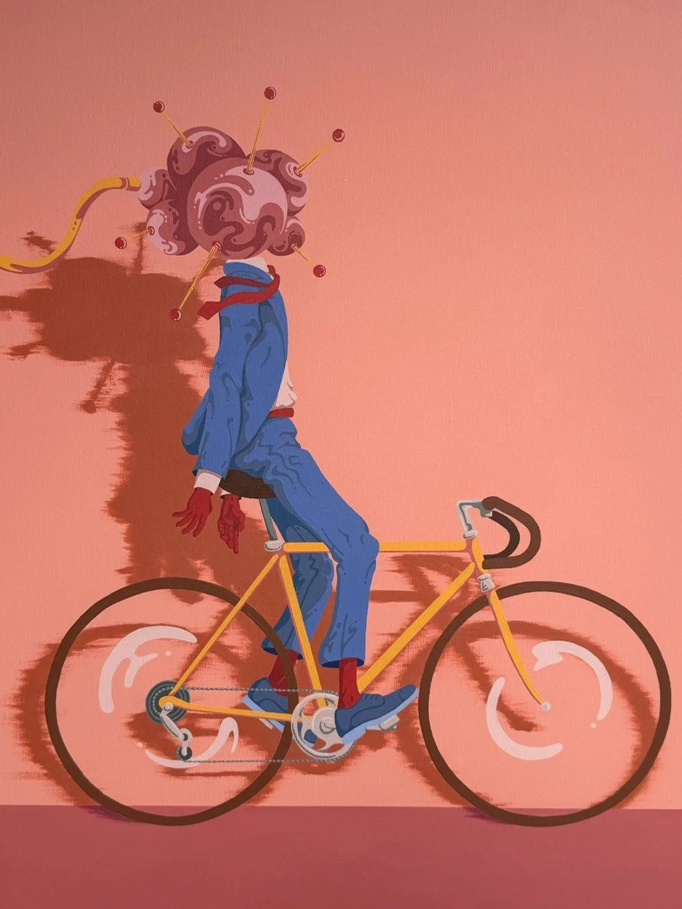 Wheeler  -  SOLD  2025 acrylic on canvas  80 x 100 cm
