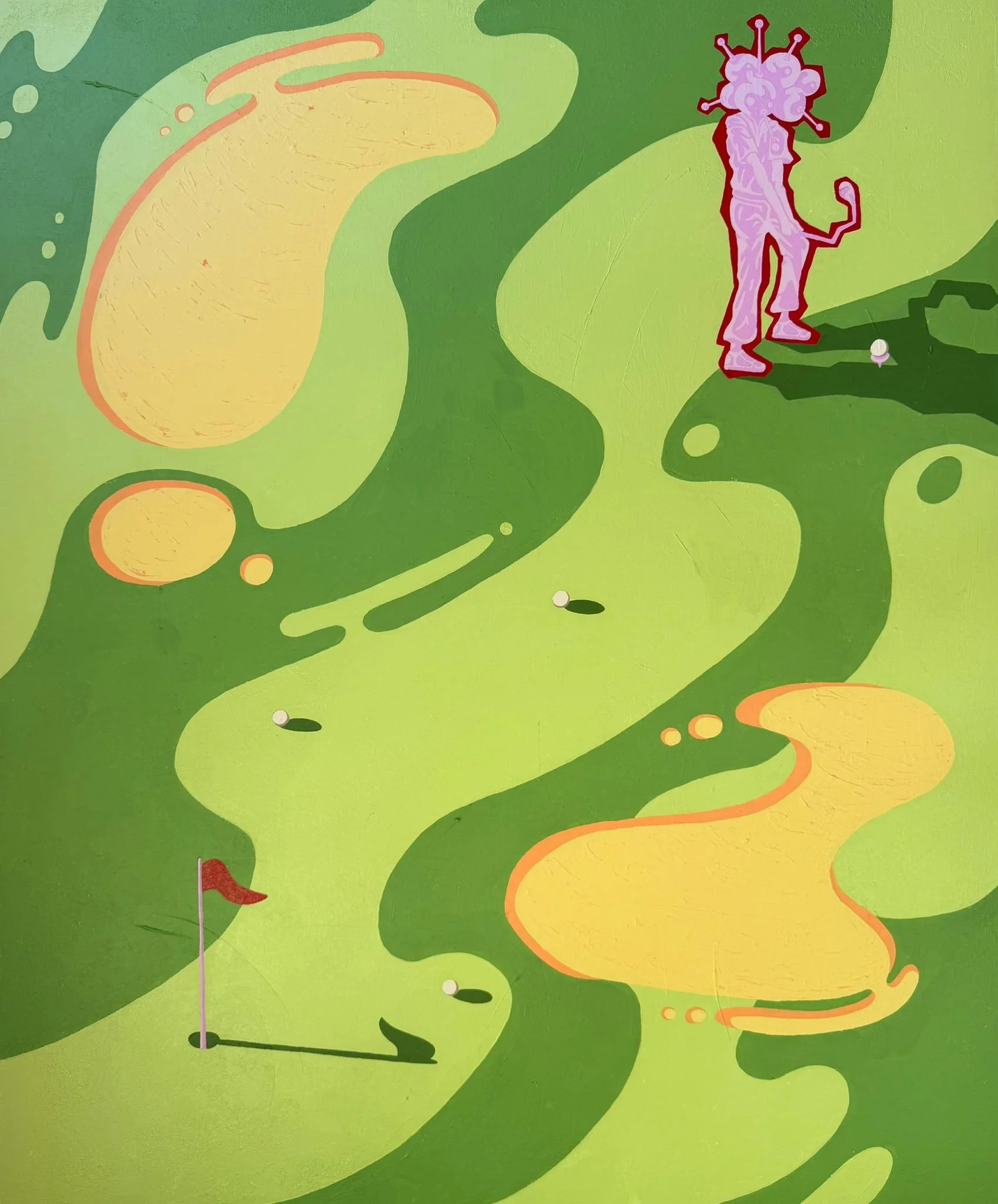  Unplayable  2026 acrylic on canvas  100 x 120 cm
