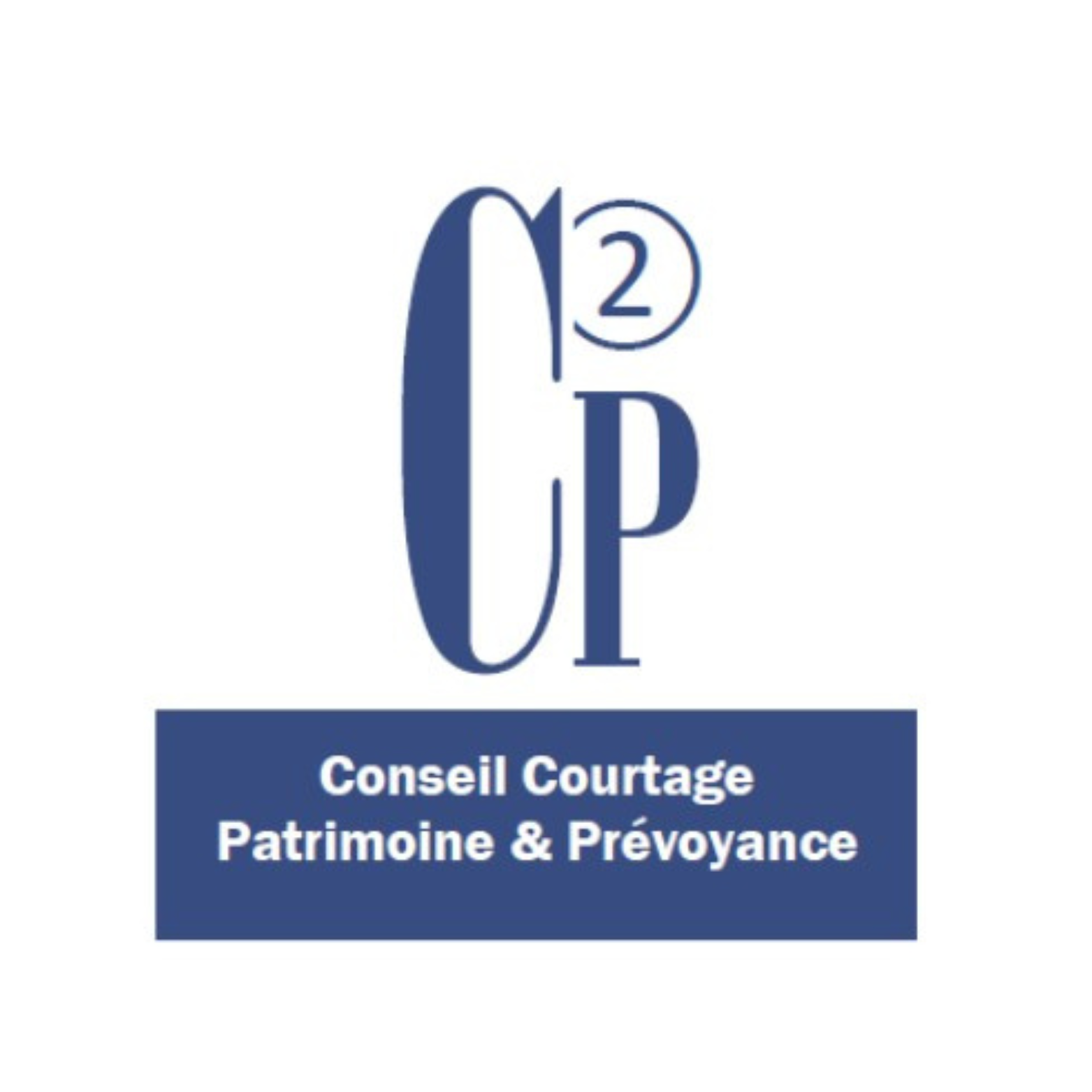 Logo de l'entreprise Conseil Courtage Patrimoine & Prévoyance, avec des initiales C, C, P et 2.