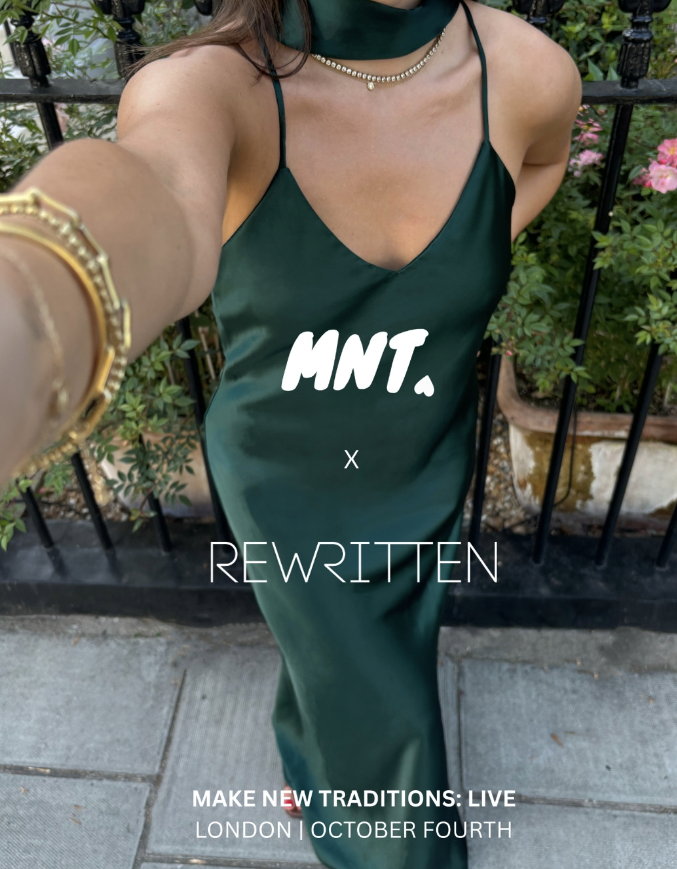 A promo image for Make New Traditions: Live featuring a bridesmaid in a green dress