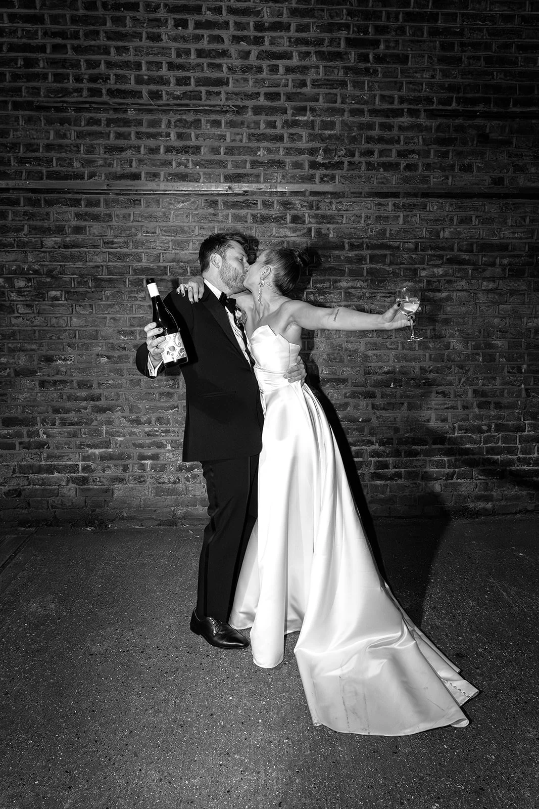 A black and white image of married couple. Abigail Steed Photography. 
