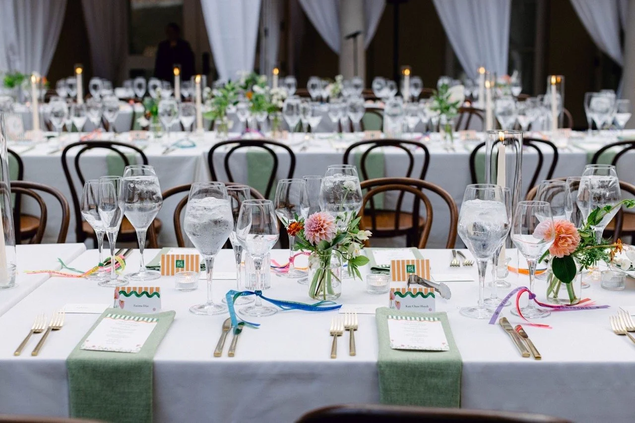 Hand painted wedding stationery all set up on a pretty tablescape by Bruna Andrade: Studio | Book of Love Directory — Make New Traditions