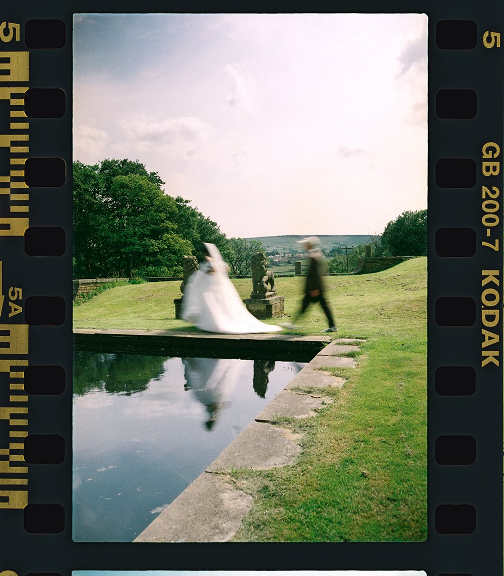 Elizabeth Royse Photography captures weddings with a raw cinematic energy that blends candid intimacy with a playful editorial edge, shown through grainy film frames, vivid documentary moments, bold compositions, rich textures, and emotional immediac
