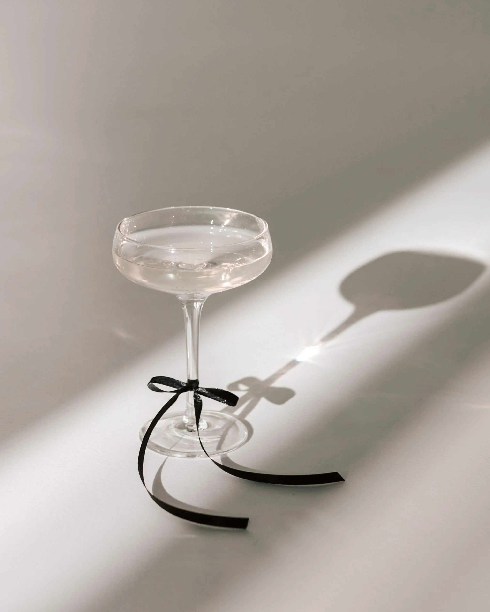 a cute cocktail glass at an engagement party