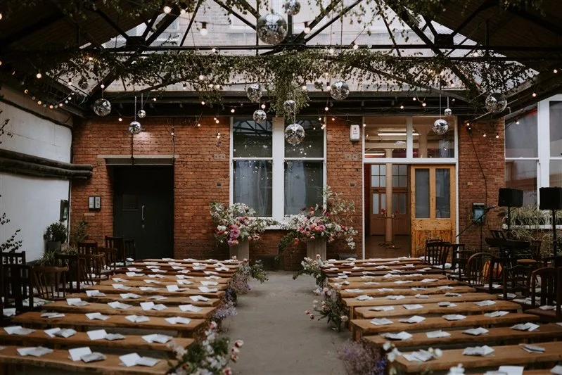 A beautifully decorated room, lovingly prepared for a wedding ceremony. Virginia Wedding Photography.