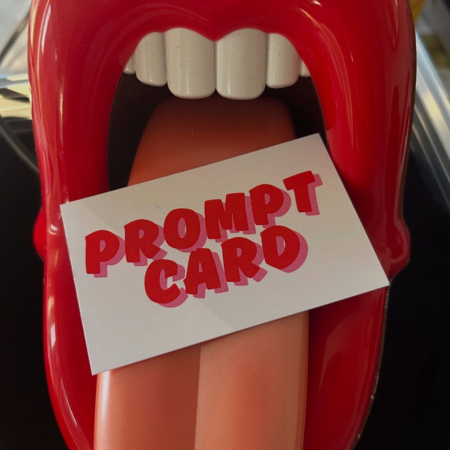 A prompt card from I Just Called To Say, the alternative audio guest book.