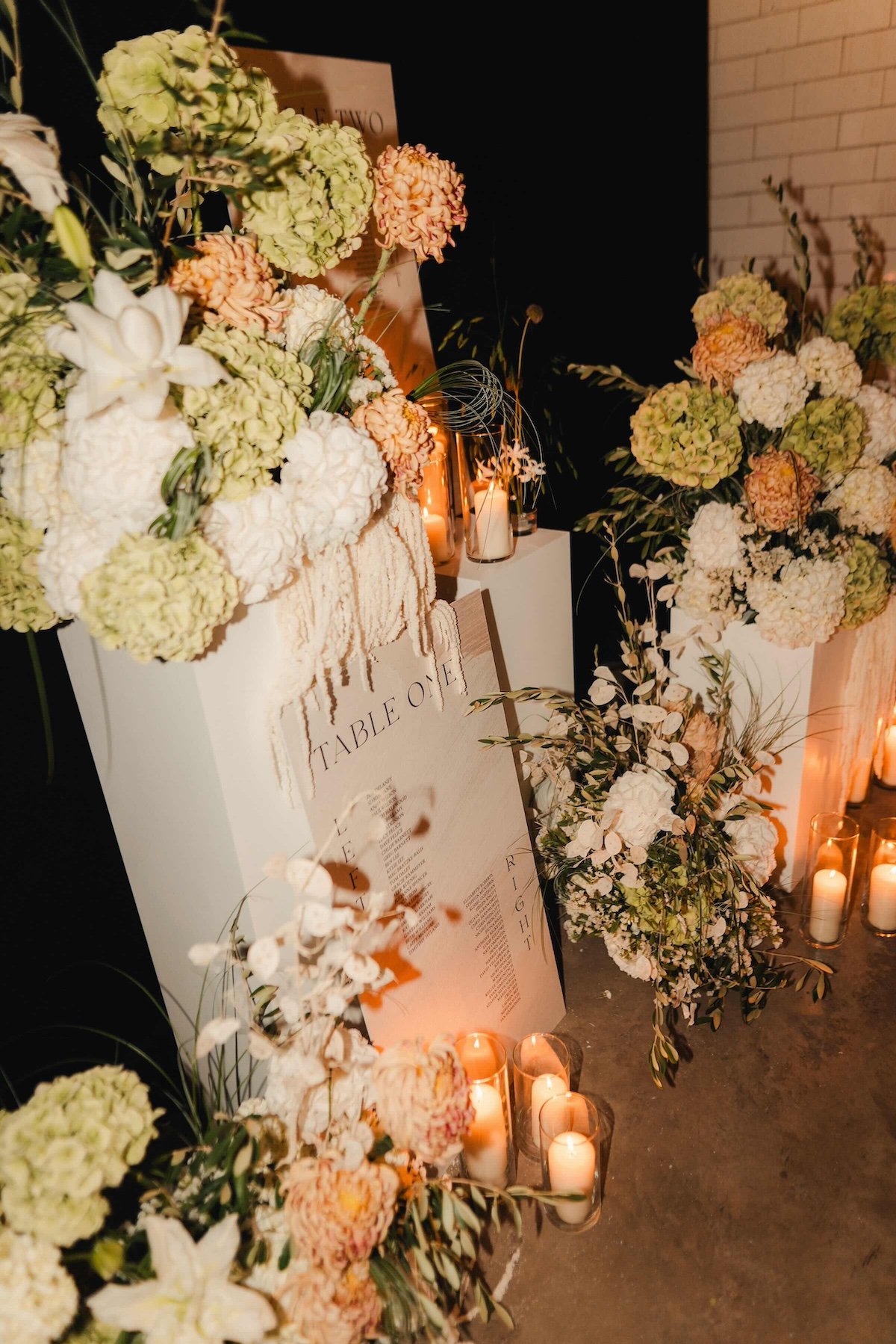A pastel floral installation at Kachette, East London. Photo by The Chamberlains.