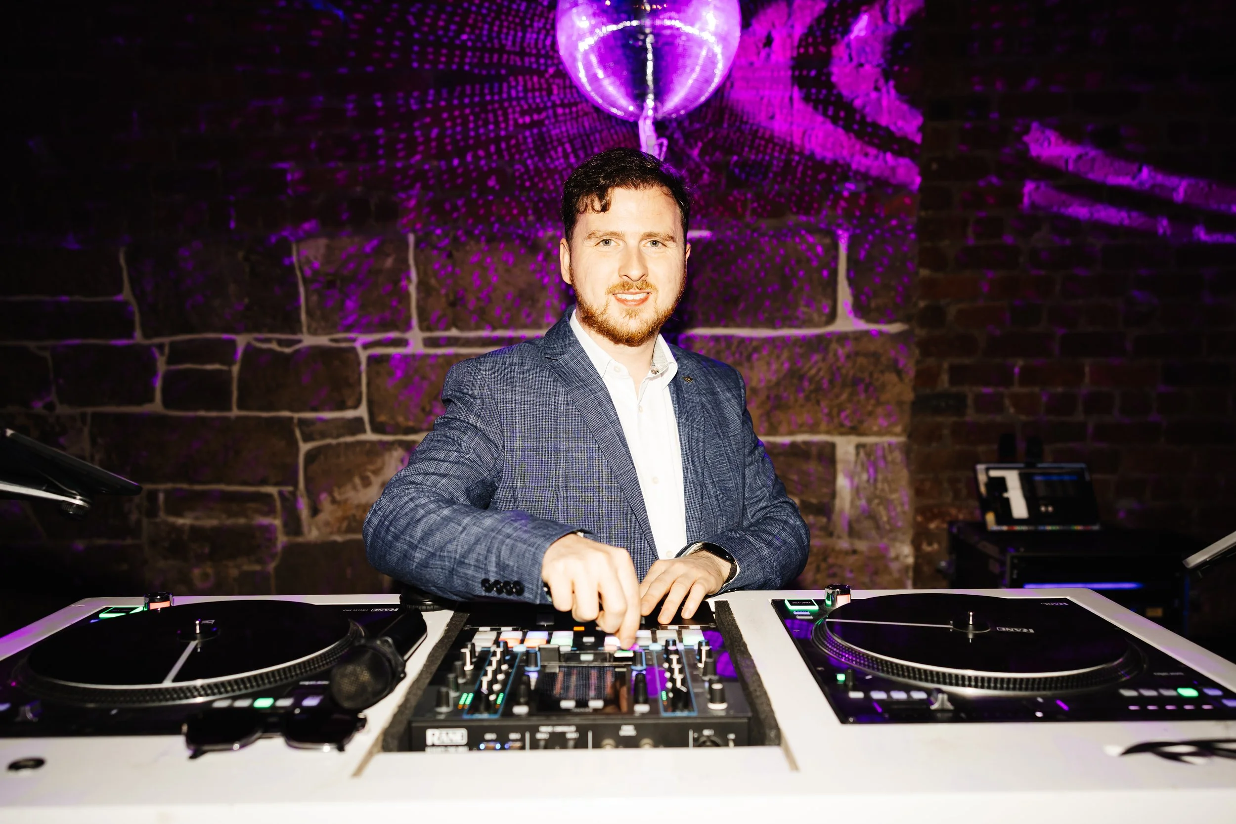 DJ Paddy Gordon on the decks.