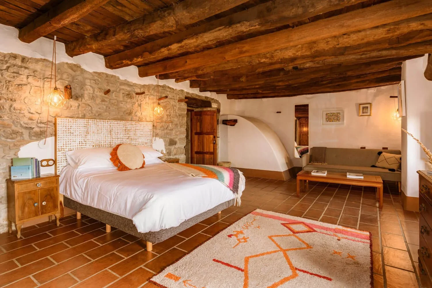 Wedding guest accommodation at 'This Must Be The Place', a popular destination wedding venue in Spain.