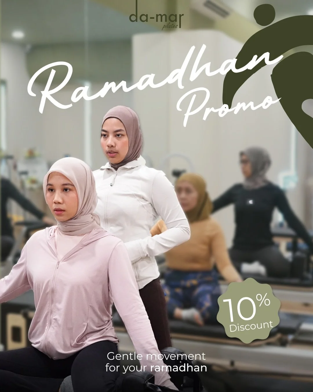 Ramadhan often teaches us to slow down&mdash;
but many of us feel the opposite. 🍃

At Damar Pilates, our sessions during Ramadhan are designed to support your fasting body&mdash;
gentle yet intentional movements and guided breathing.

🌙 Ramadhan Pr