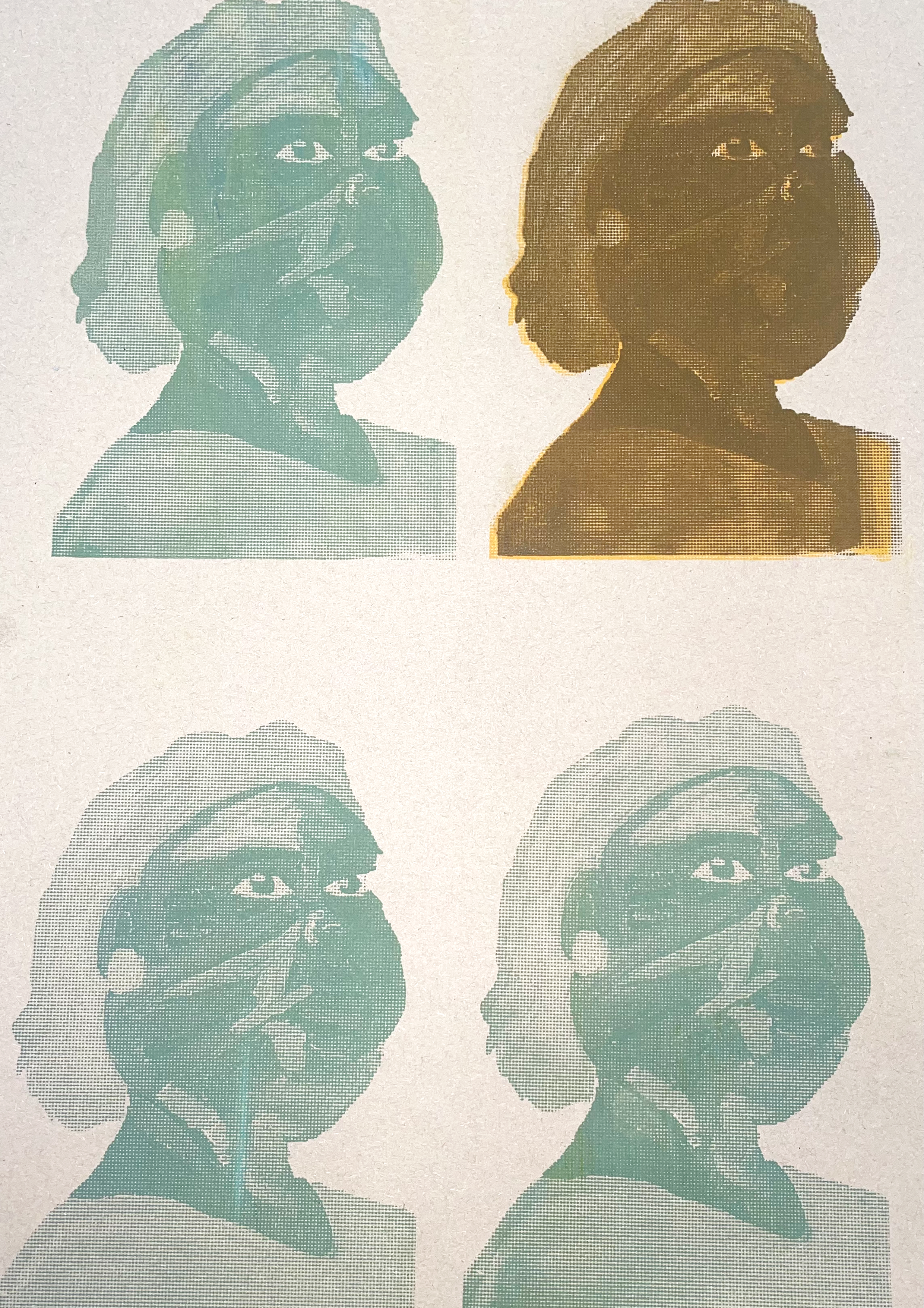 "Maame", screenprint on 200 gsm A4 paper,
2024