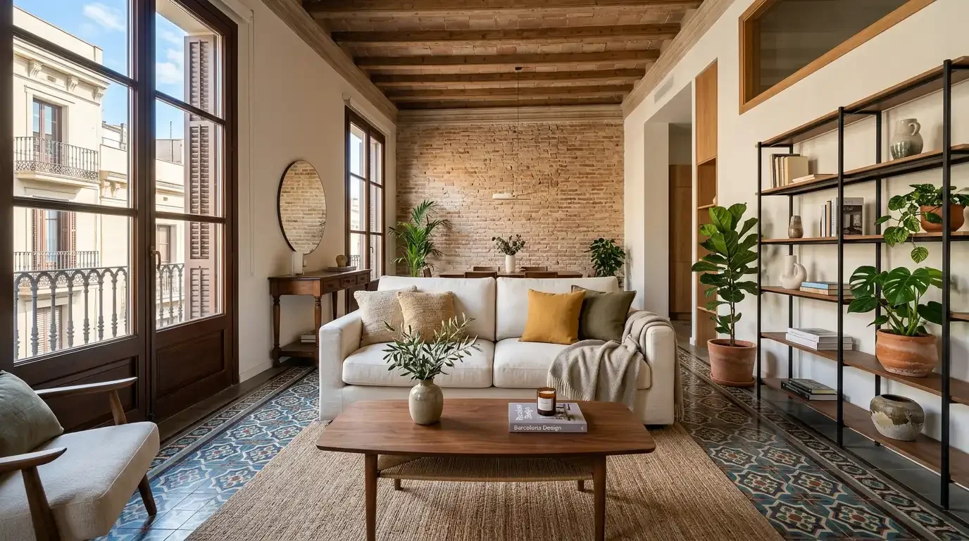 Modernist apartment interior in Barcelona