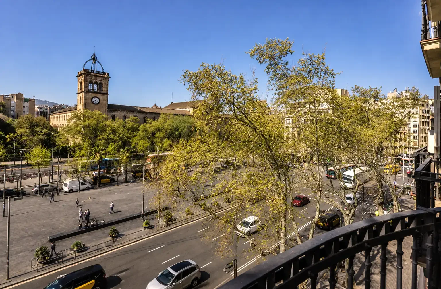 Vista del barrio del Eixample, una de las zonas residenciales más populares de Barcelona.