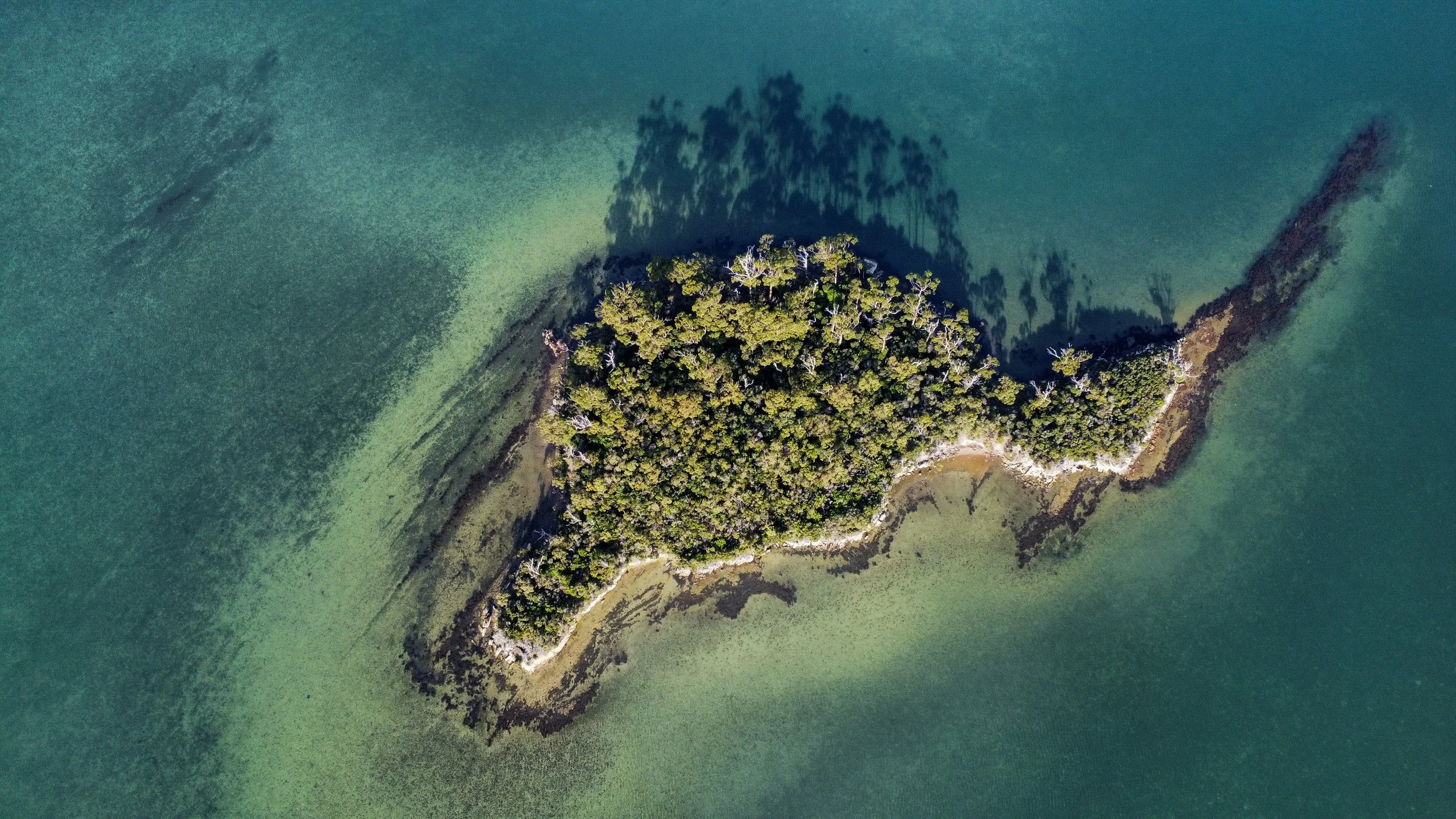 Pretty island shadows