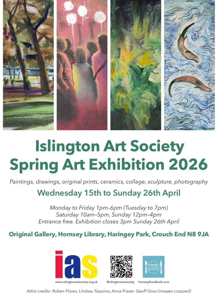 Exhibition.
I will be exhibiting two abstract pantings at the Islington Art Society's Spring Exhibtion:

Wednesday 15 to Sunday 26 April

Original Gallery, Hornsey Library, Haringey Park, Crouch End, London N8 9JA.

Mon-Fri: 1pm-6pm (Tues until 7pm)
