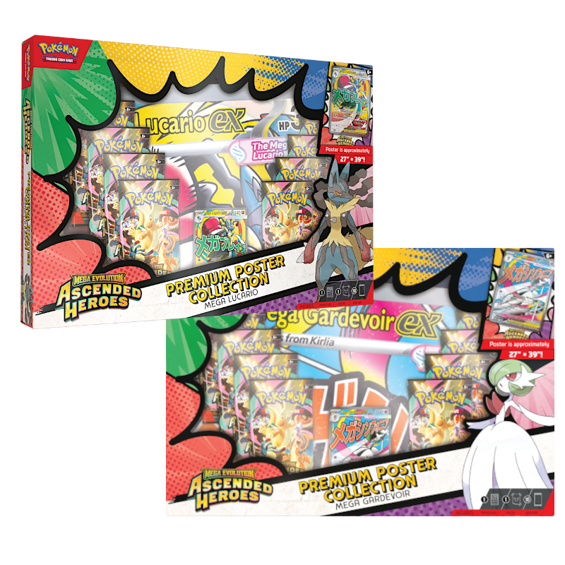 Pokemon Ascended Heroes Premium Poster Collection - LIMIT OF 2 TOTAL