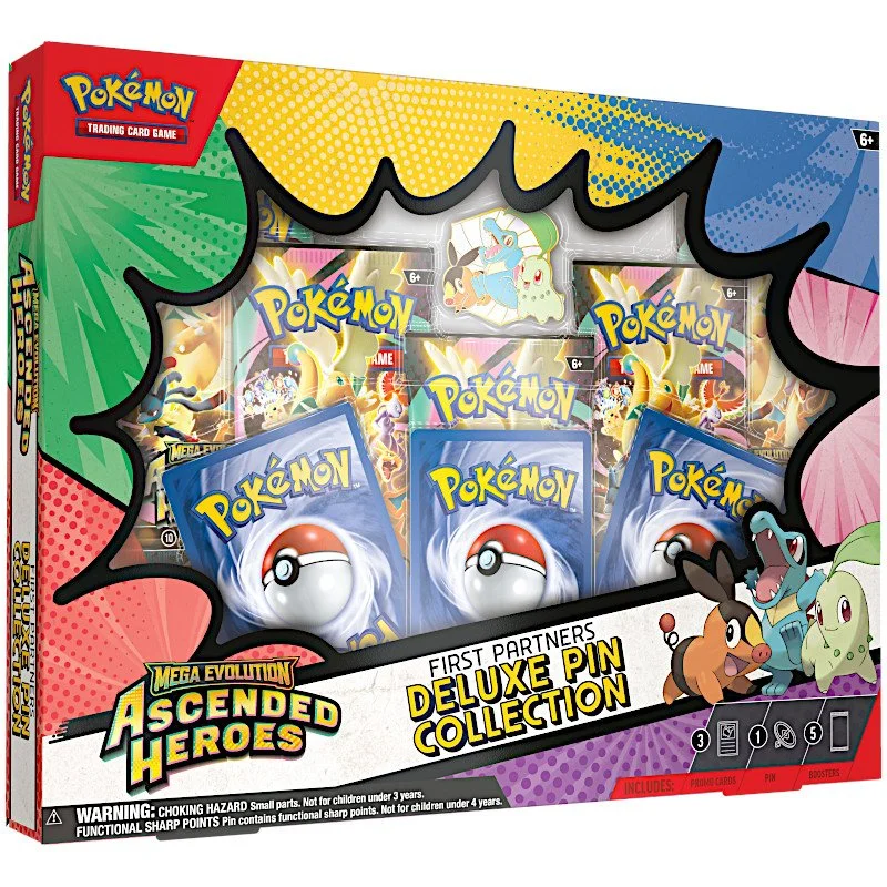 Pokemon Ascended Heroes First Partners Deluxe Pin Collection