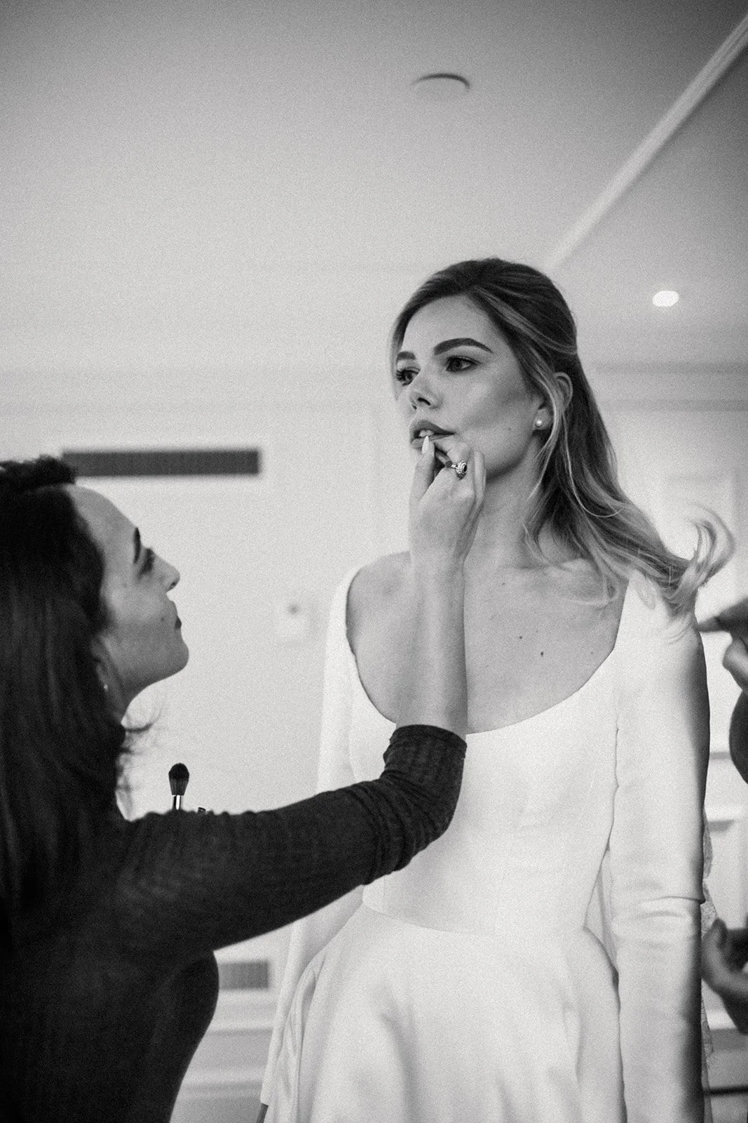 lipstick application for winter bride luxury destination wedding Waldorf Astoria Amsterdam 