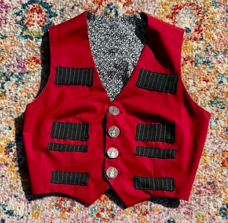 Page Waistcoat, made from deadstock materials in Hampshire