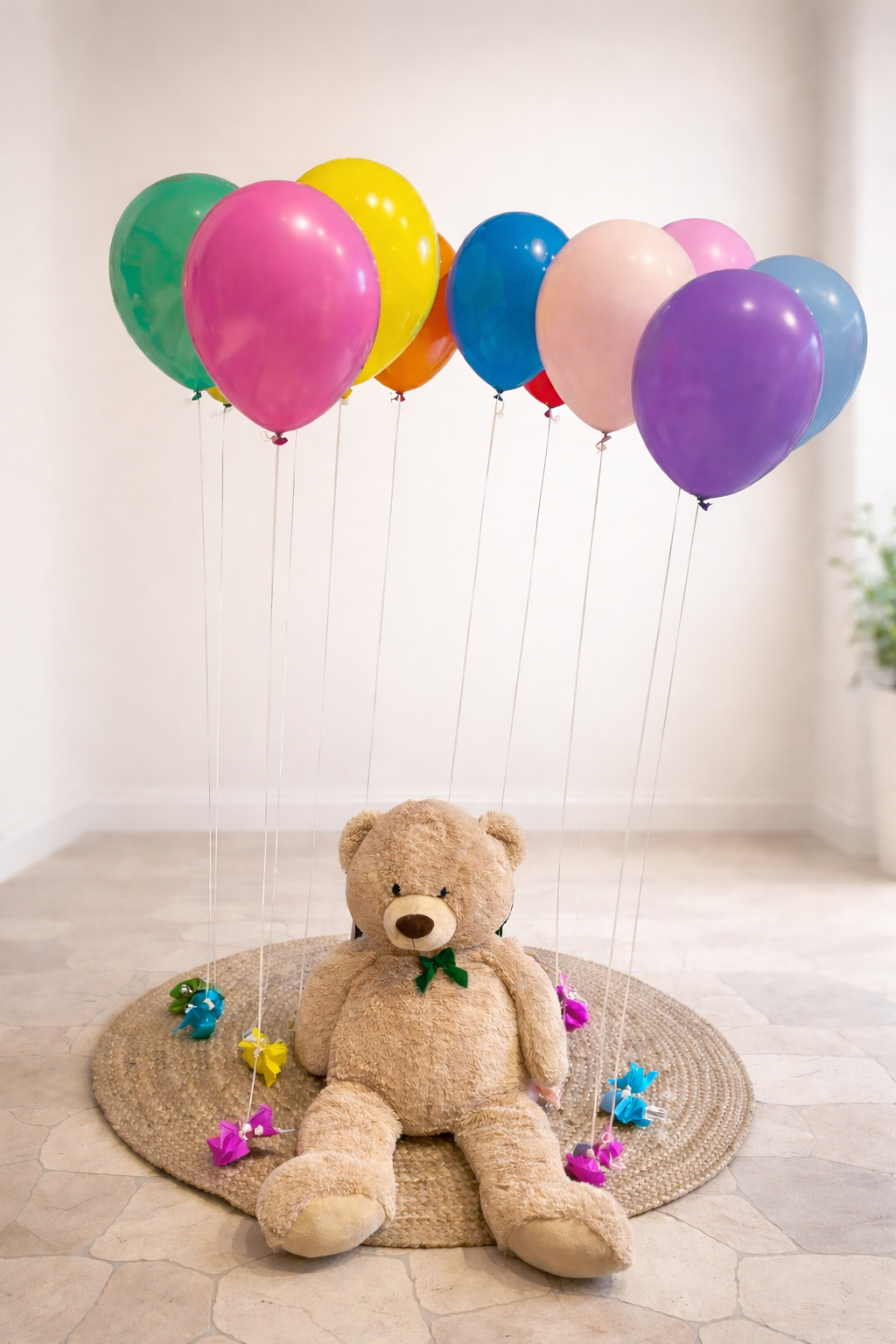 Birthday surprise helium balloons